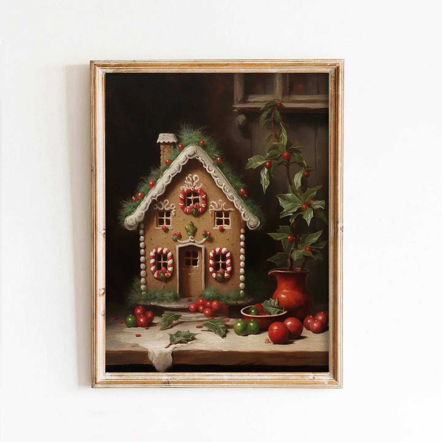 Gingerbread House Art Print by Paper House Print Shop