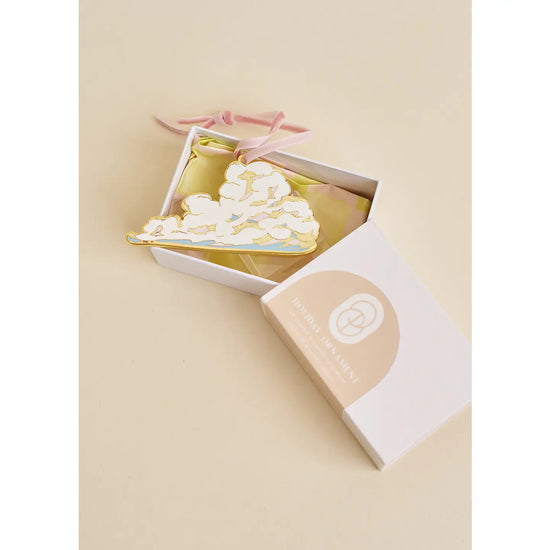 Cloud Enamel Ornament by One & Only Paper