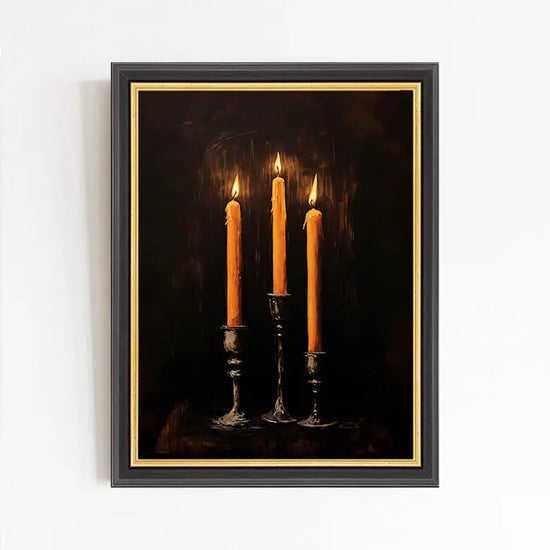 Moody Candles Art Print by Paper House Print Shop