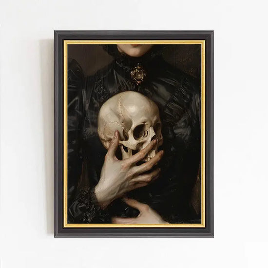 Beloved Skull Art Print by Paper House Print Shop