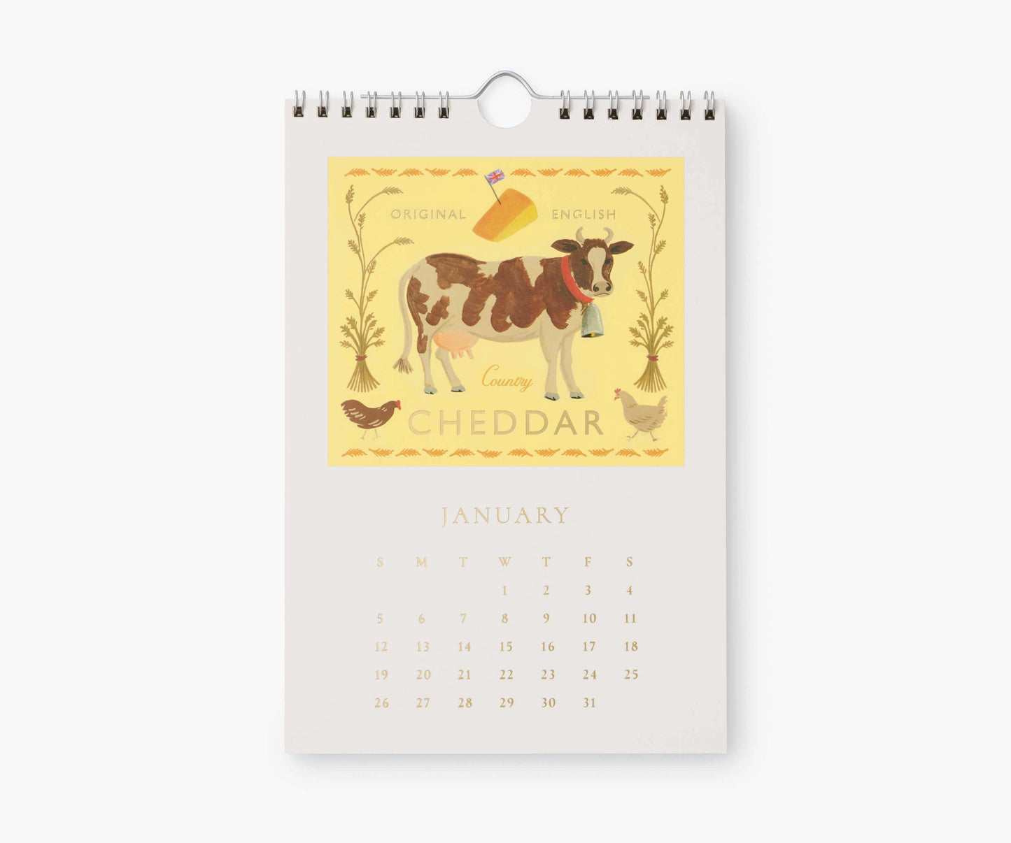 2025 Cheese Kitchen Calendar by Rifle Paper Co.