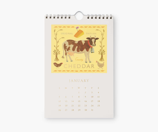 2025 Cheese Kitchen Calendar by Rifle Paper Co.