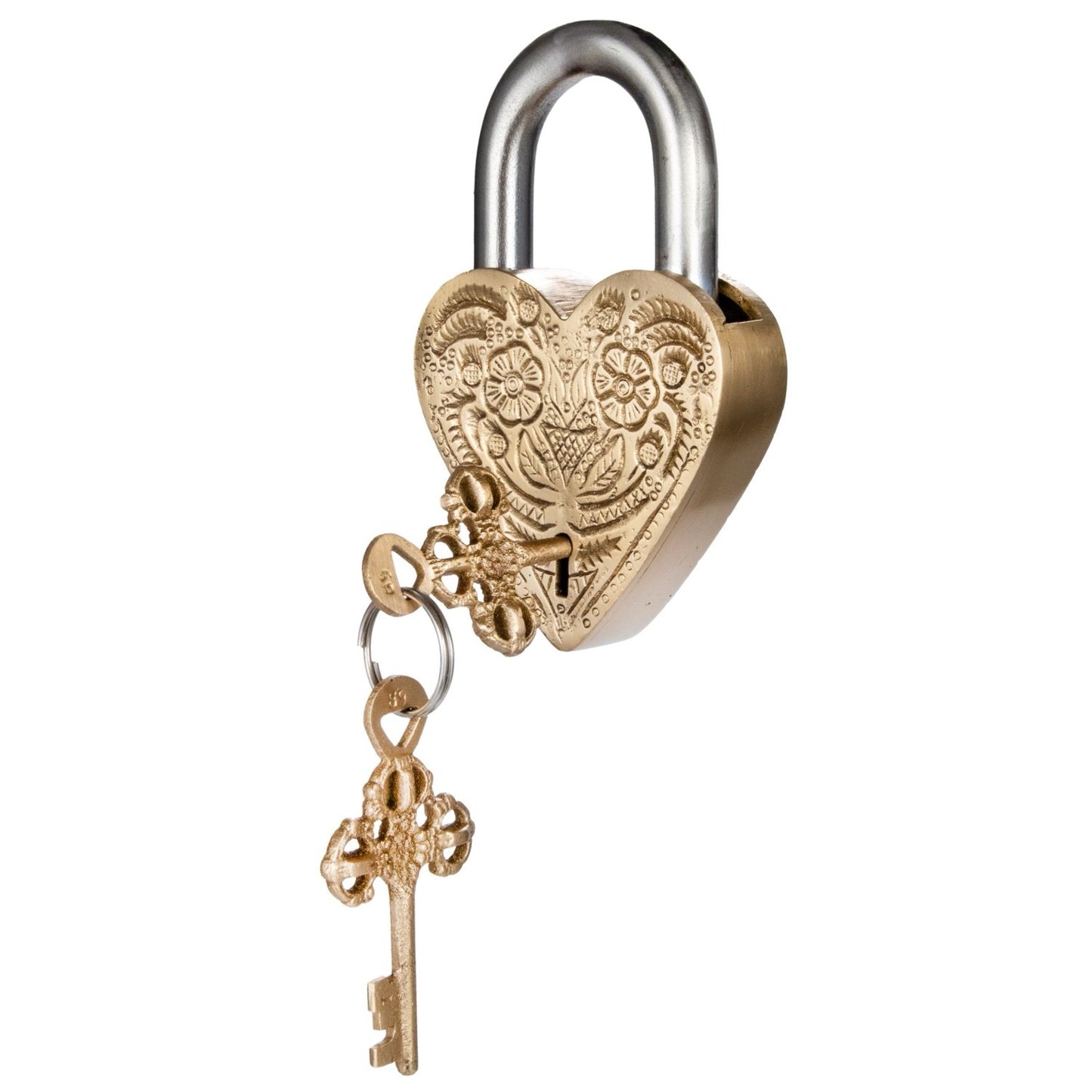 Debossed Heart Lock with Keys