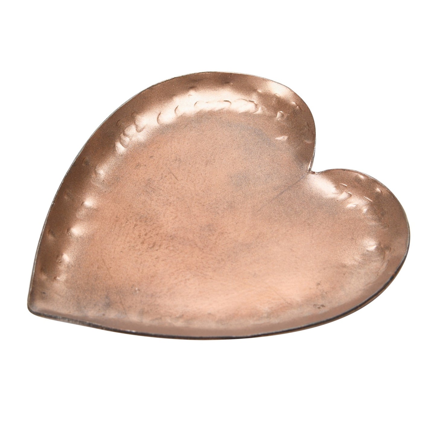 Hammered Copper Heart Dish