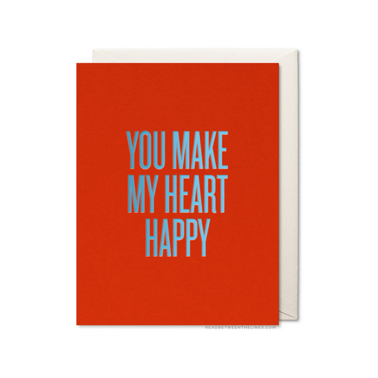 Heart Happy Card by RBTL®