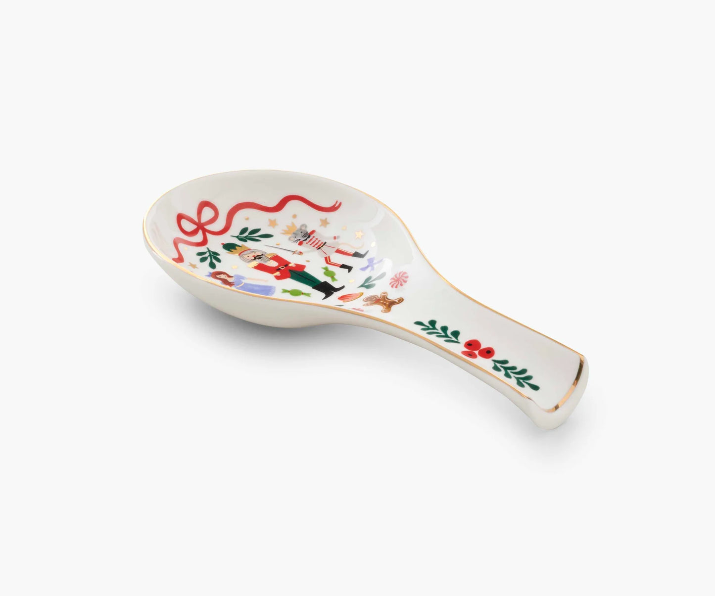 Nutcracker Porcelain Spoon Rest by Rifle Paper Co.