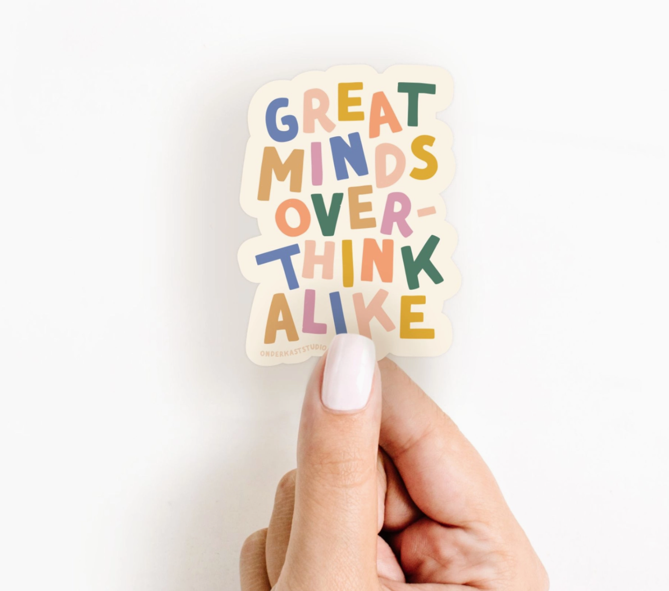 Great Minds Sticker by Onderkast Studio