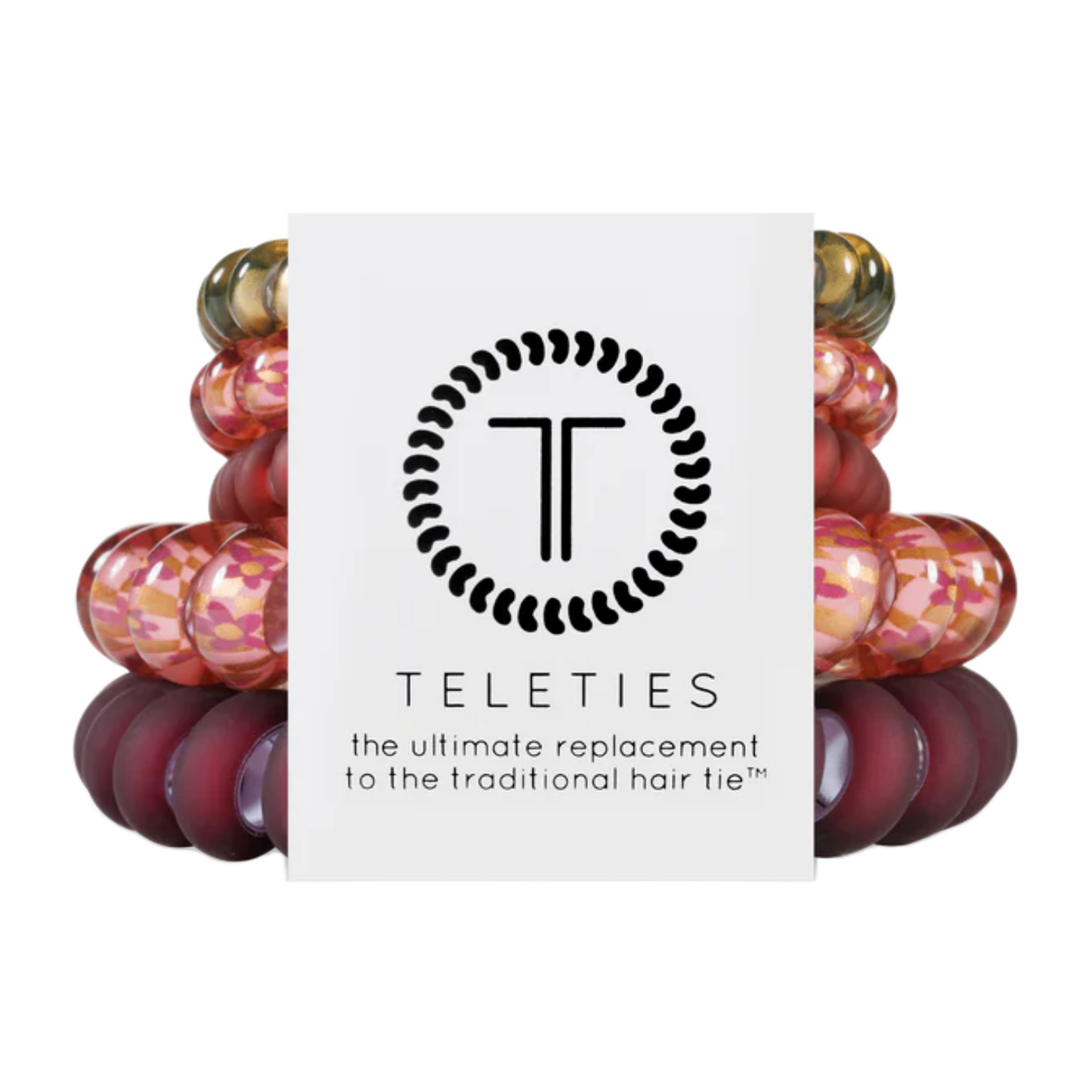 Burgundy Bliss Mix Pack Hair Ties by TELETIES