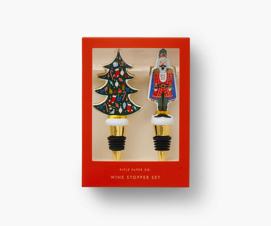 Nutcracker Porcelain Wine Stopper by Rifle Paper Co.