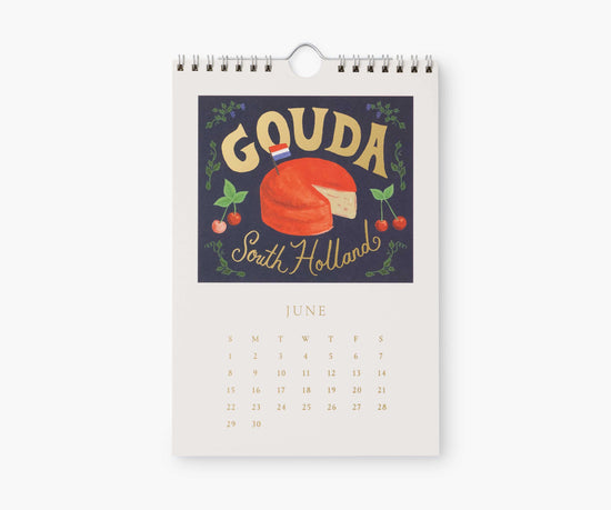 2025 Cheese Kitchen Calendar by Rifle Paper Co.