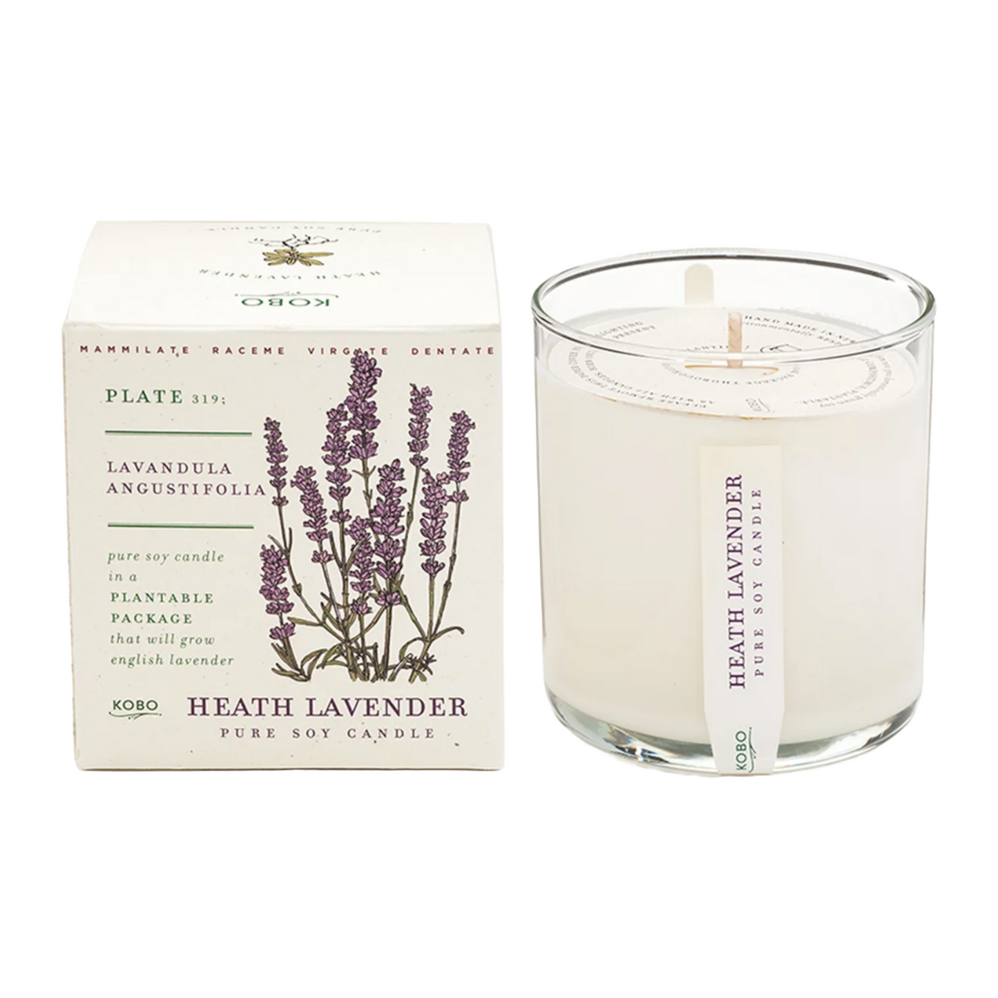 Heath Lavender Candle by KOBO Candles