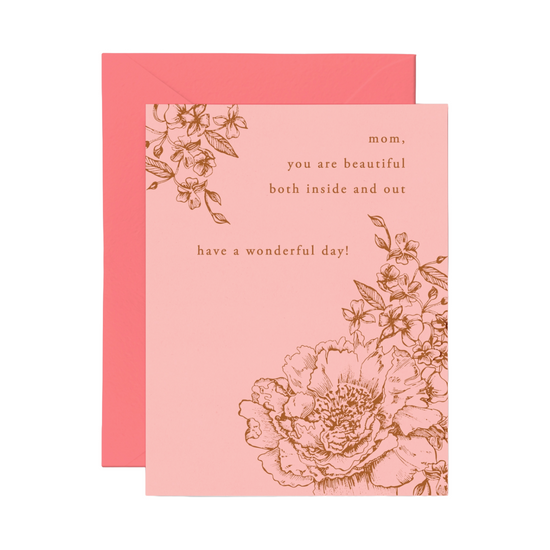 Beautiful Mom Card by Color Box Design & Letterpress