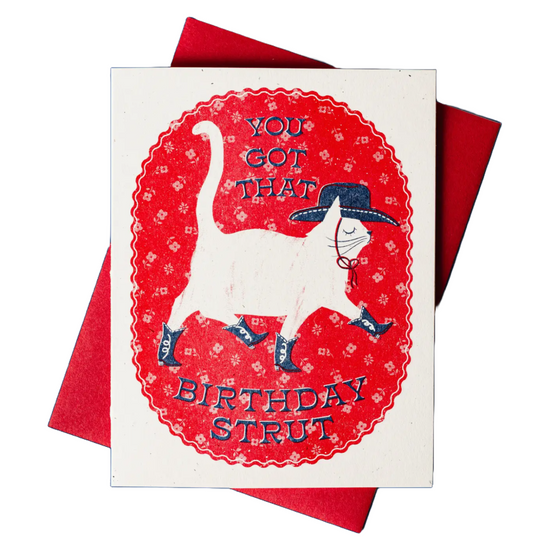 Birthday Strut Card by Bromstad Printing Co.