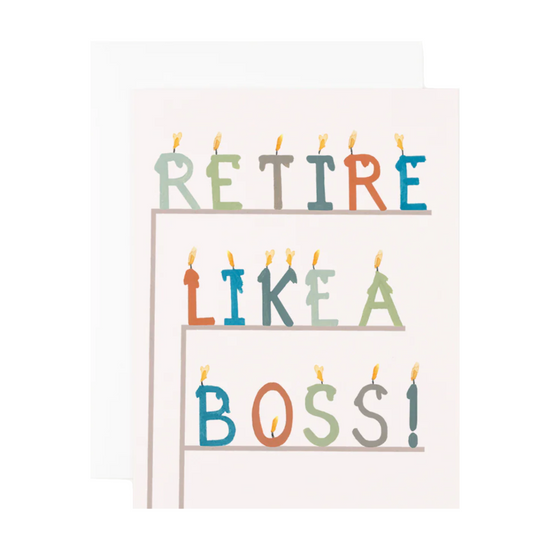 Retire Like A Boss Card by Dear Hancock