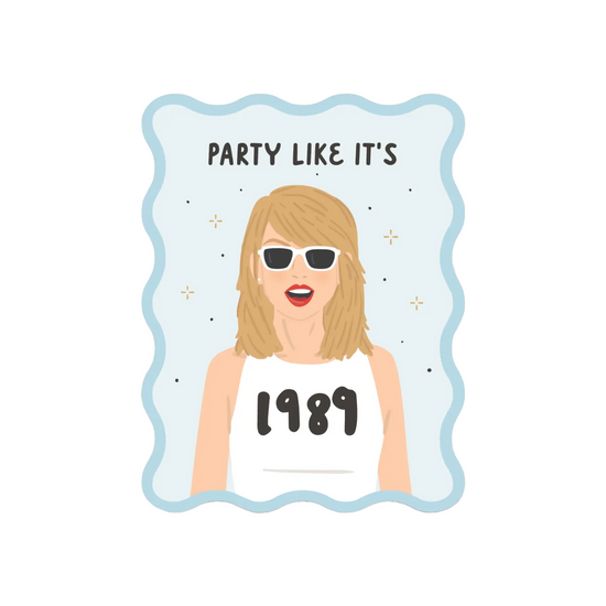 Party Like It's 1989 Notecard Notecard by Onderkast Studio