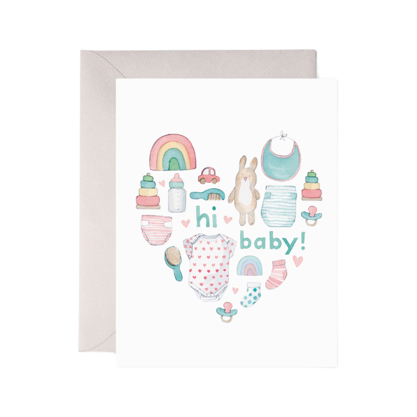 Baby Heart Card by E. Frances Paper