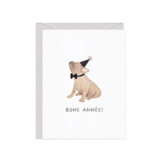 Bone Année Puppy Card by Amy Zhang