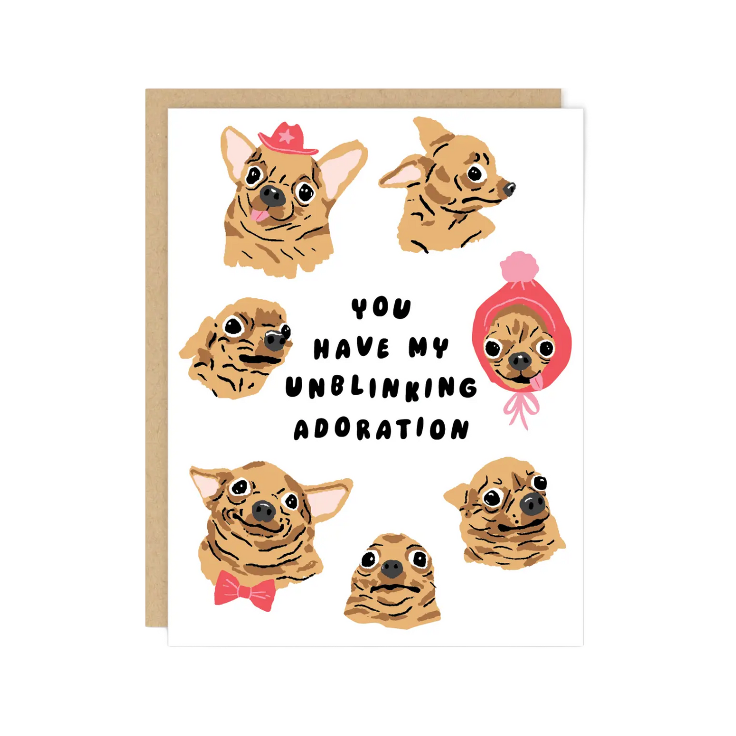 Unblinking Chihuahua Card by Party Of One