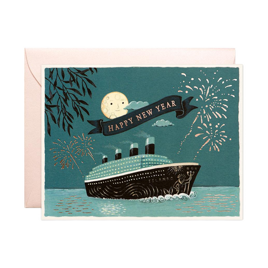 New Year Cruise Card by JooJoo Paper