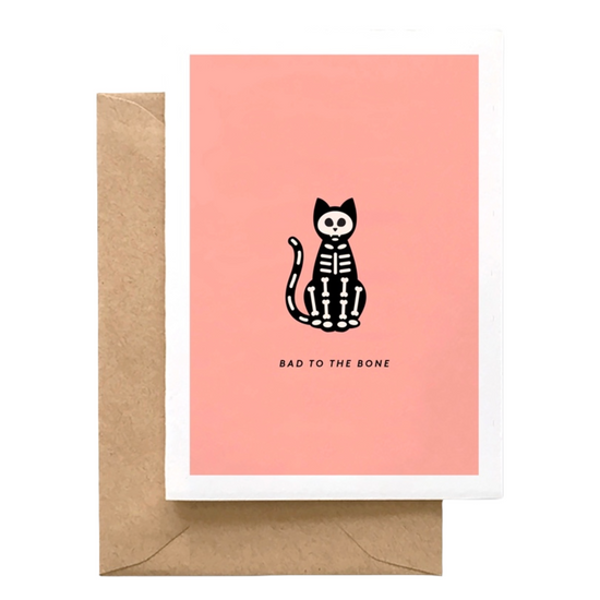 Bad to the Bone Card by Spaghetti & Meatballs