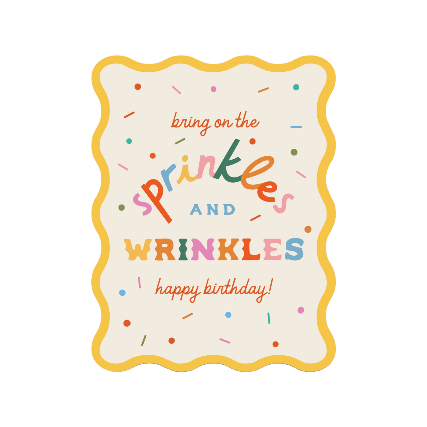 Sprinkles and Wrinkles Notecard by Onderkast Studio