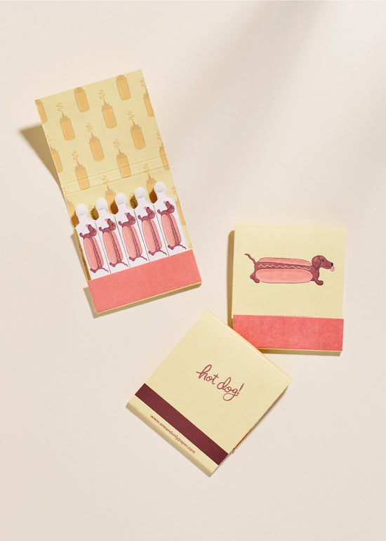 Hot Dog Matchbook by One & Only Paper