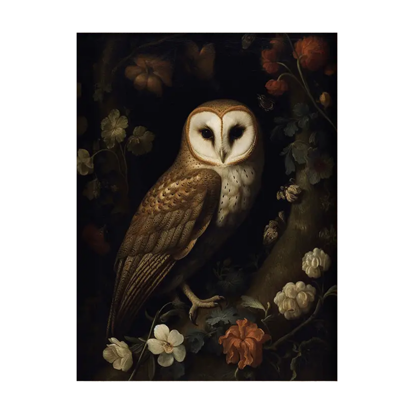 Victorian Owl Art Print by Paper House Print Shop