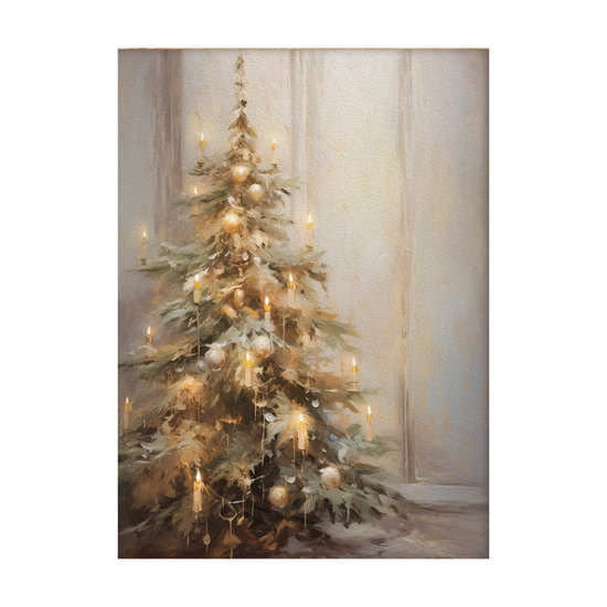 Candlelit Tree Art Print by Paper House Print Shop