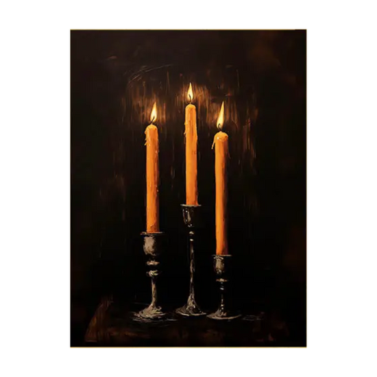 Moody Candles Art Print by Paper House Print Shop