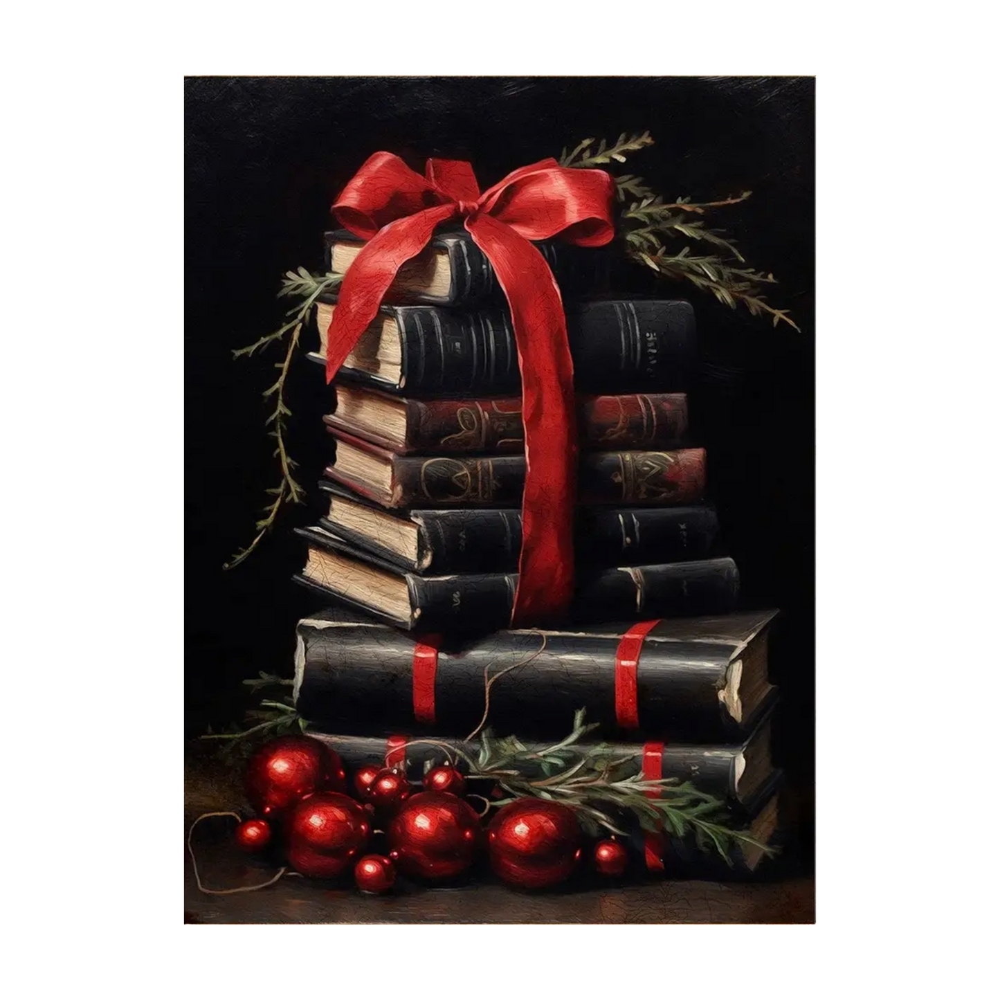 Holiday Books Art Print by Paper House Print Shop