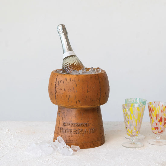 Vintage Style Cork Ice Bucket