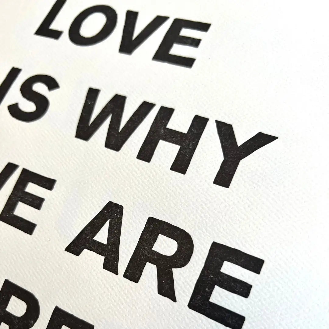 Why We Are Here Art Print by Ladyfinger Letterpress