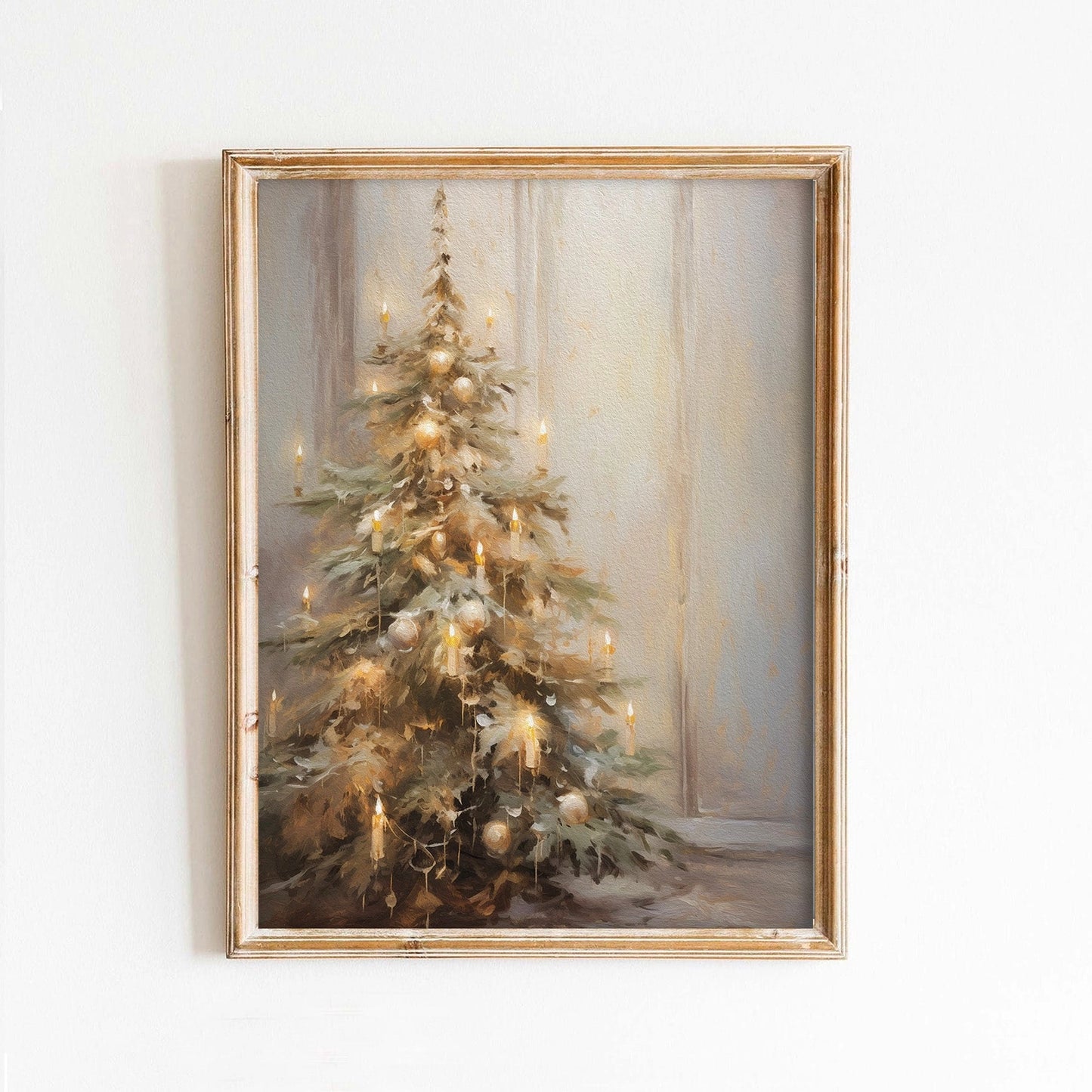 Candlelit Tree Art Print by Paper House Print Shop