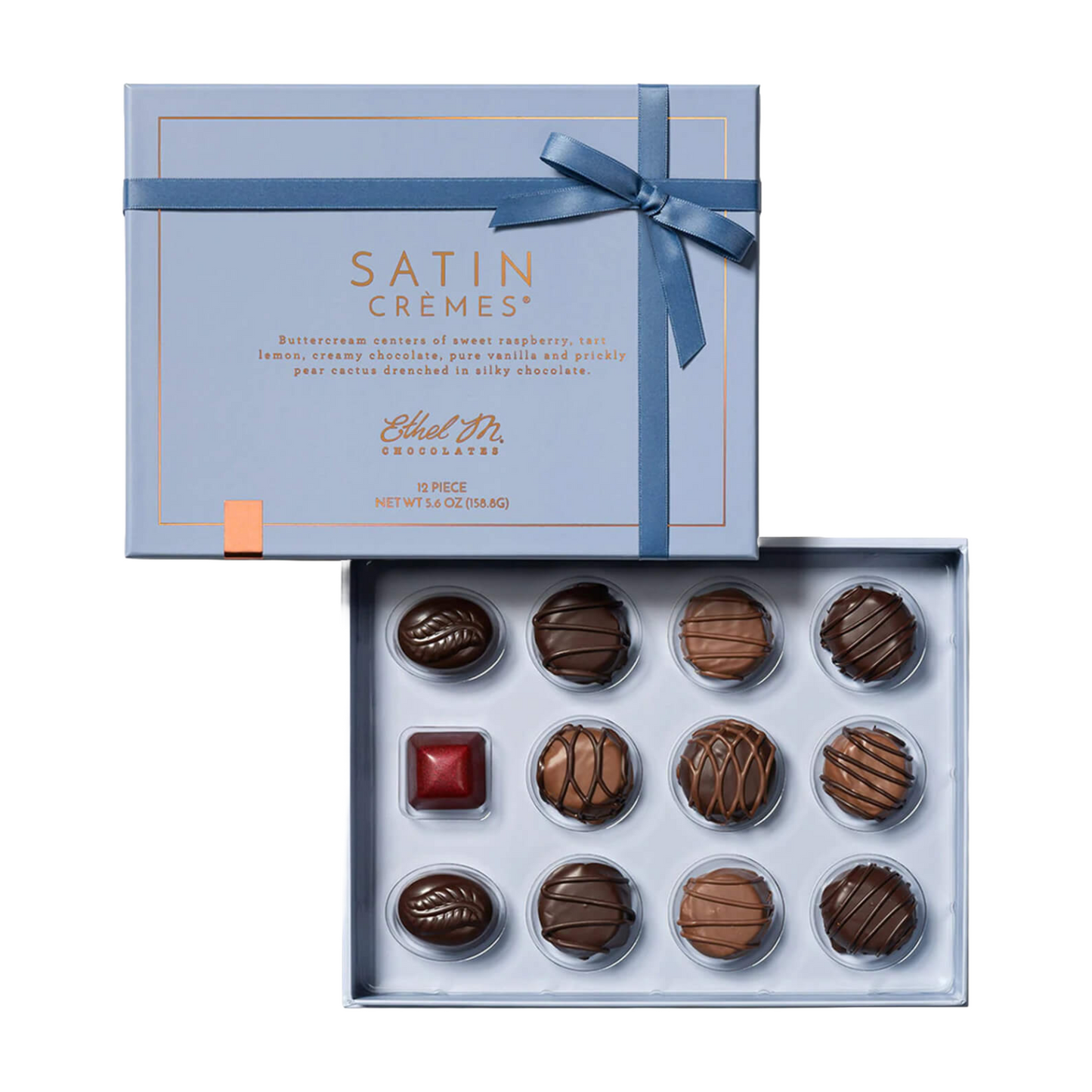 Premium 12pc Satin Crèmes Assortment by Ethel M Chocolates