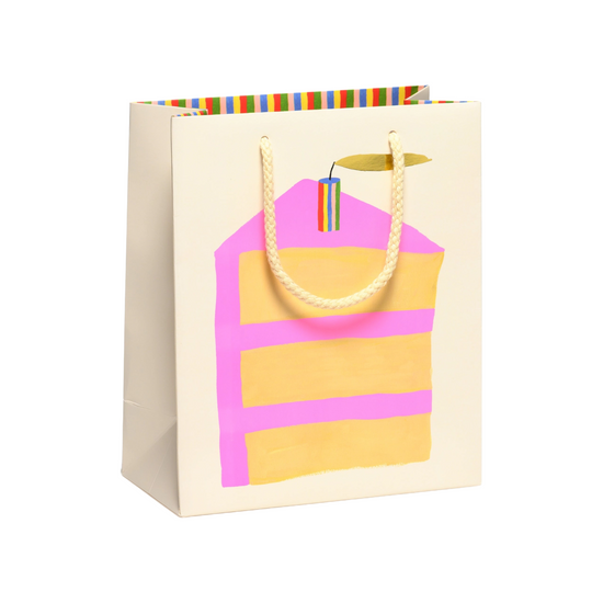 Medium Piece of Cake Gift Bag by Red Cap Cards