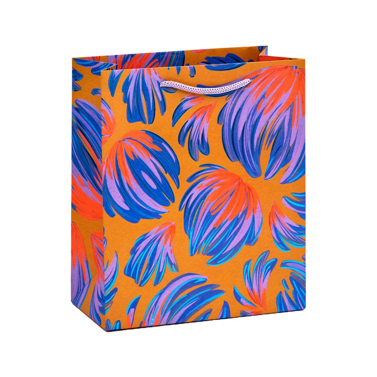 Medium Floral Feather Gift Bag by Waste Not Paper