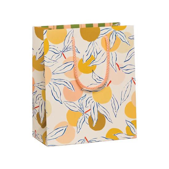 Medium Peaches Gift Bag by Red Cap Cards