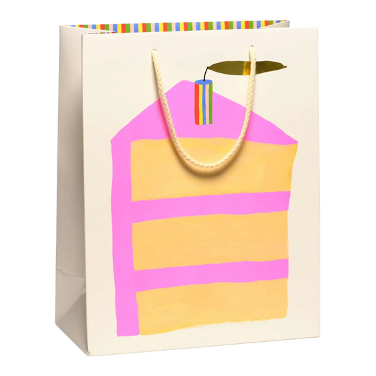 Large Piece of Cake Gift Bag by Red Cap Cards