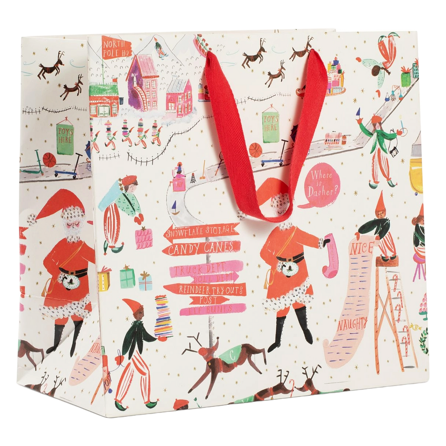 Large North Pole Gift Bag by Mr. Boddington's Studio