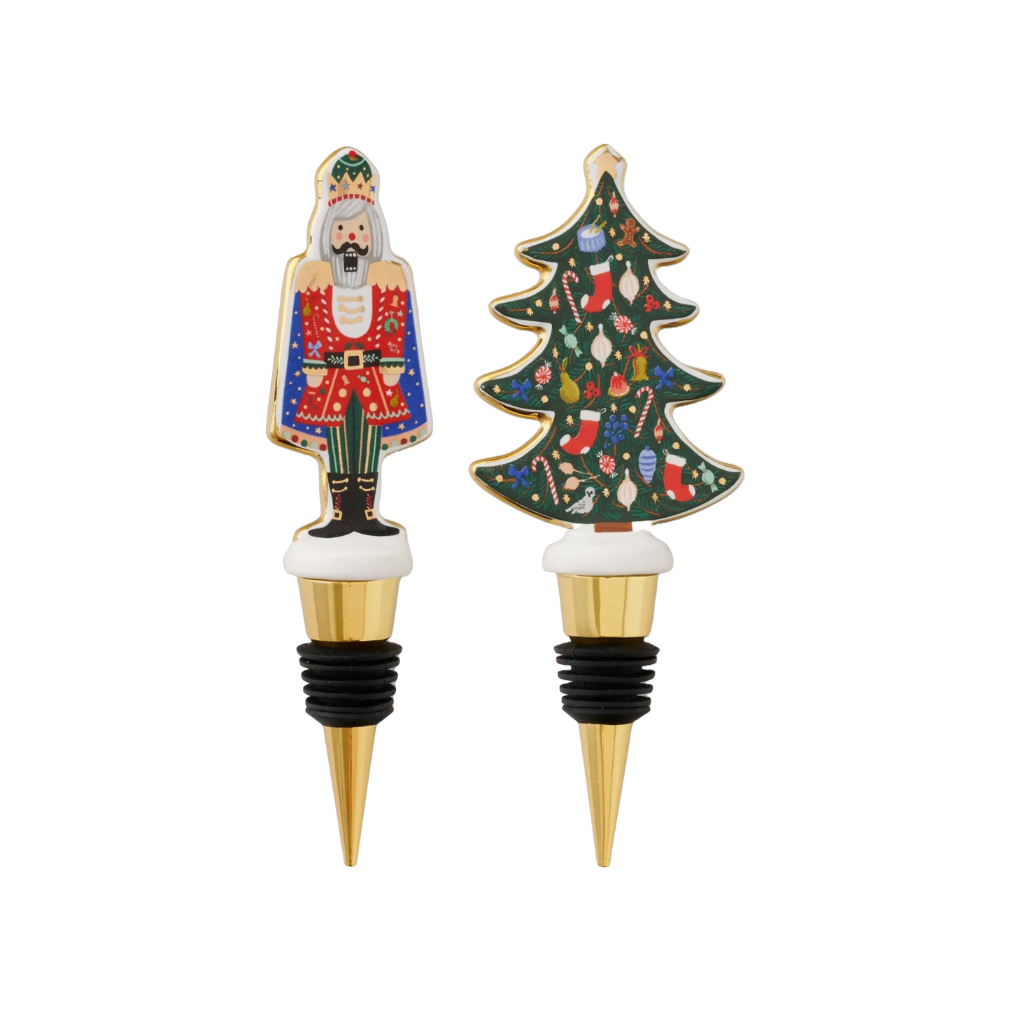 Nutcracker Porcelain Wine Stopper by Rifle Paper Co.