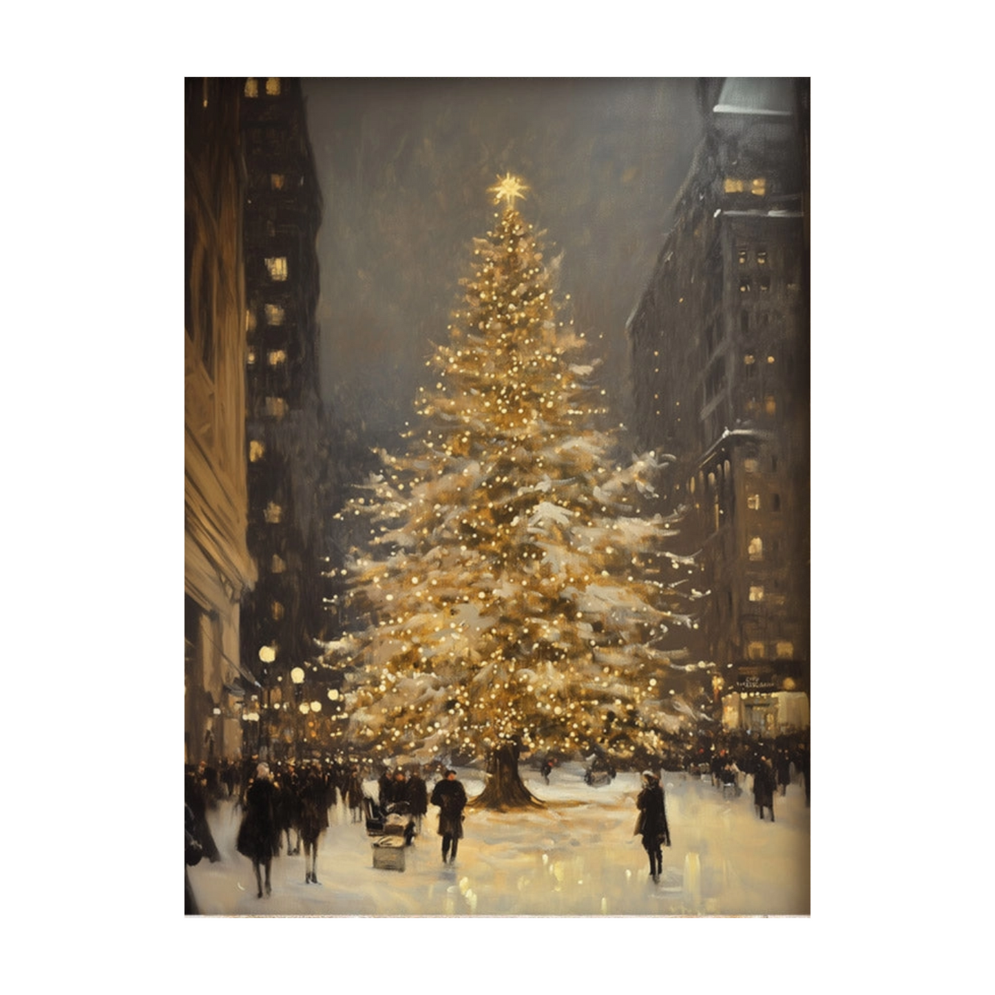 Manhattan Tree Art Print by Paper House Print Shop