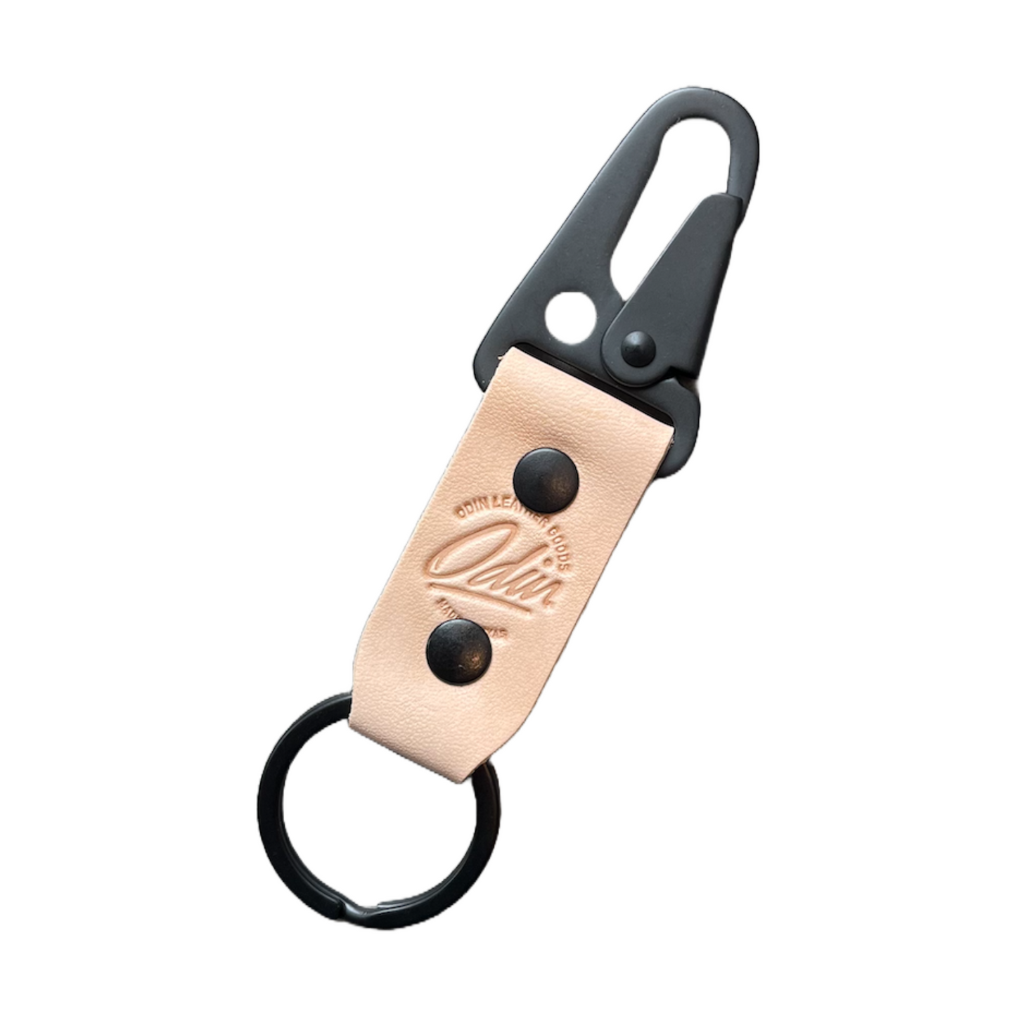 Leather Snap Keyring by Odin Leather Goods