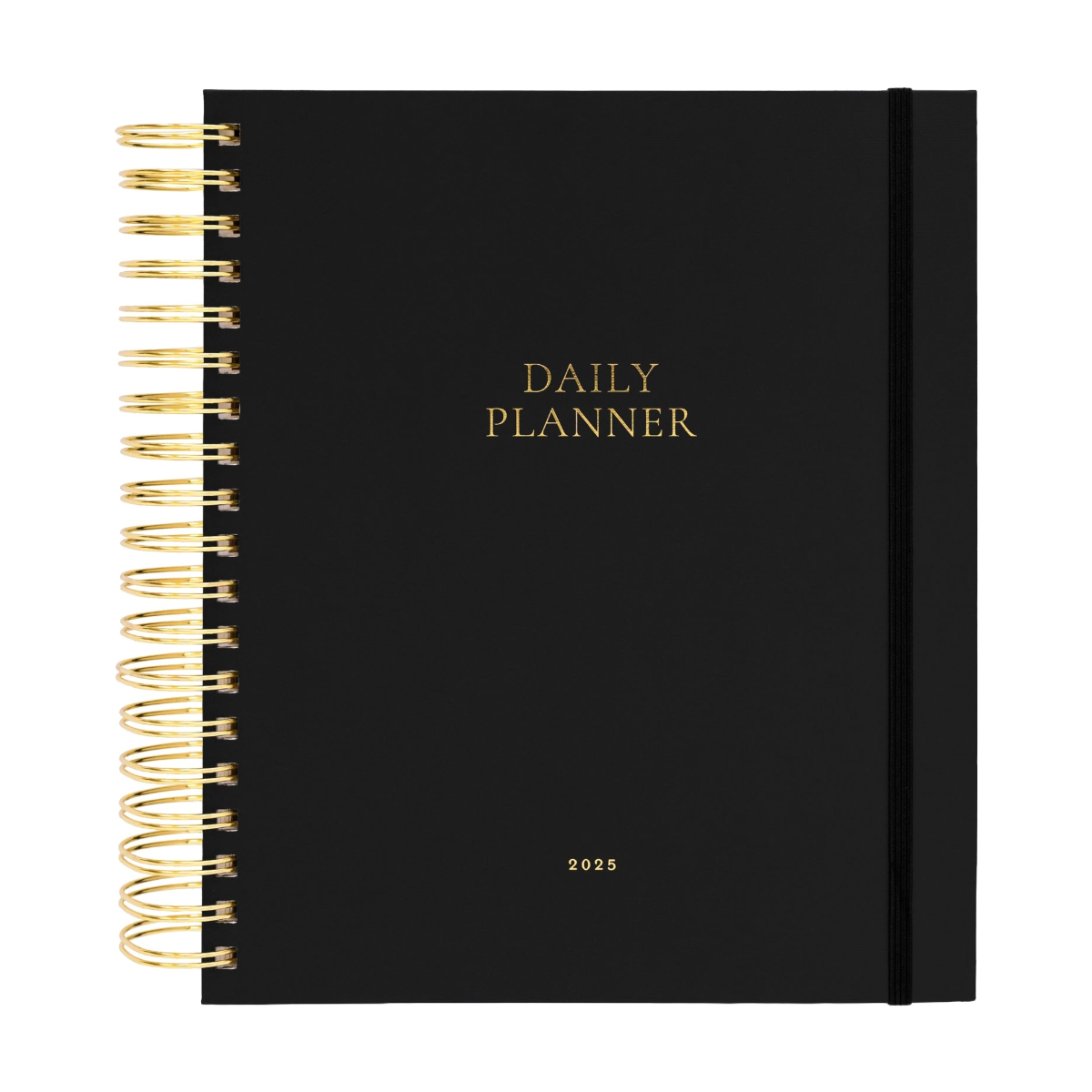 2025 Black Daily Spiral Planner by Sugar Paper