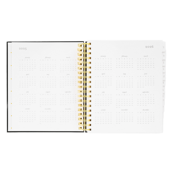 2025 Black Daily Spiral Planner by Sugar Paper