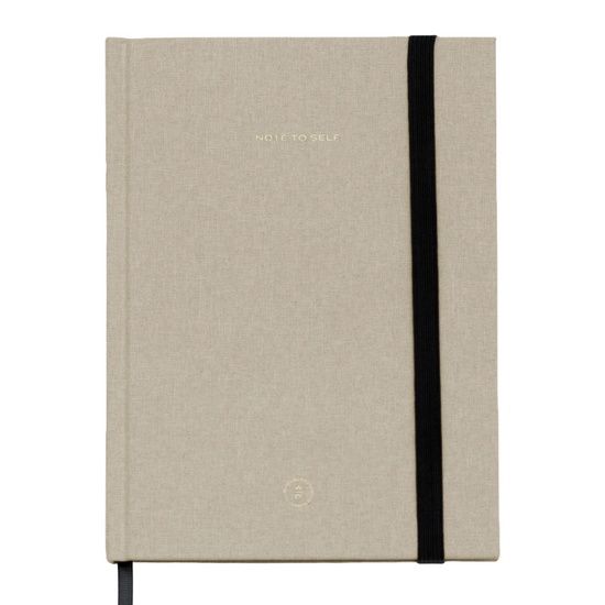 Note To Self Cream Notebook by Wit & Delight