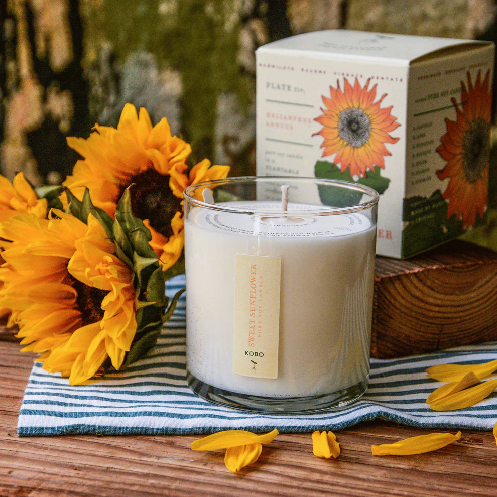 Sweet Sunflower Candle by KOBO Candles