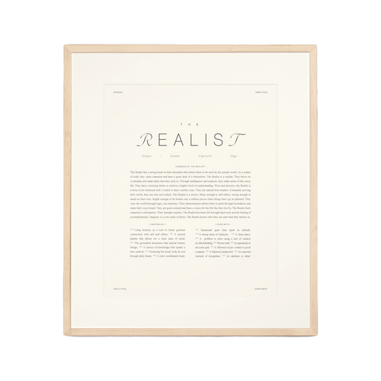 The Realist Zodiac Art Print by Wilde House Paper