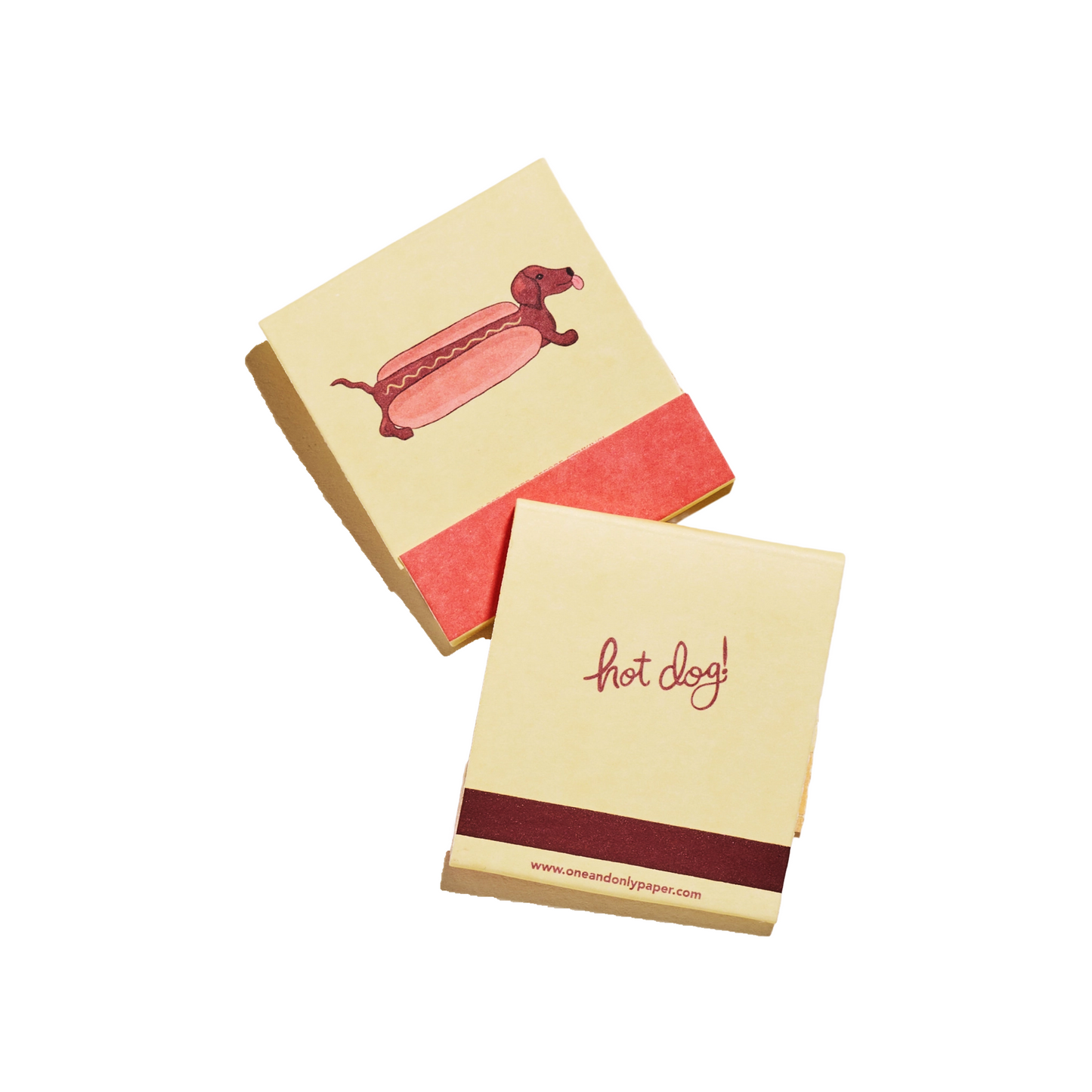 Hot Dog Matchbook by One & Only Paper