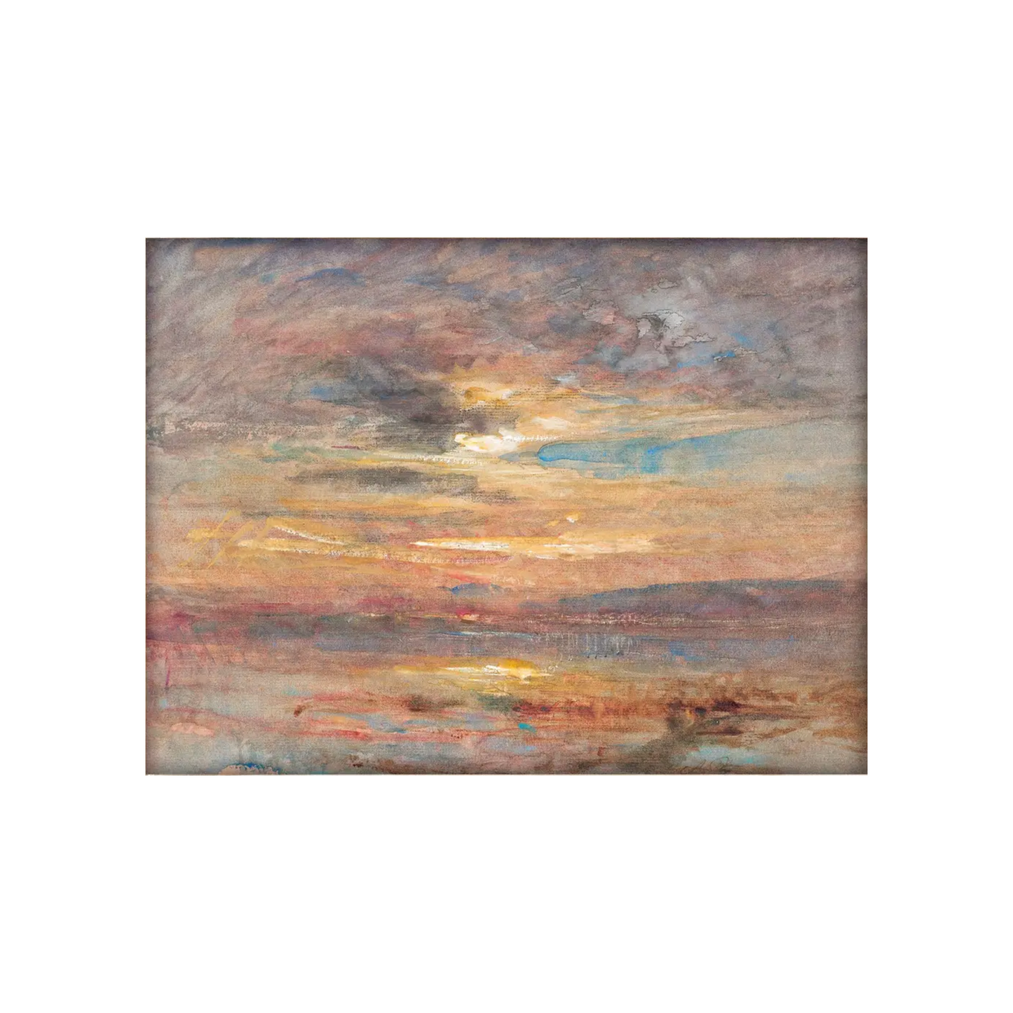 Sunset Clouds Art Print by Paper House Print Shop