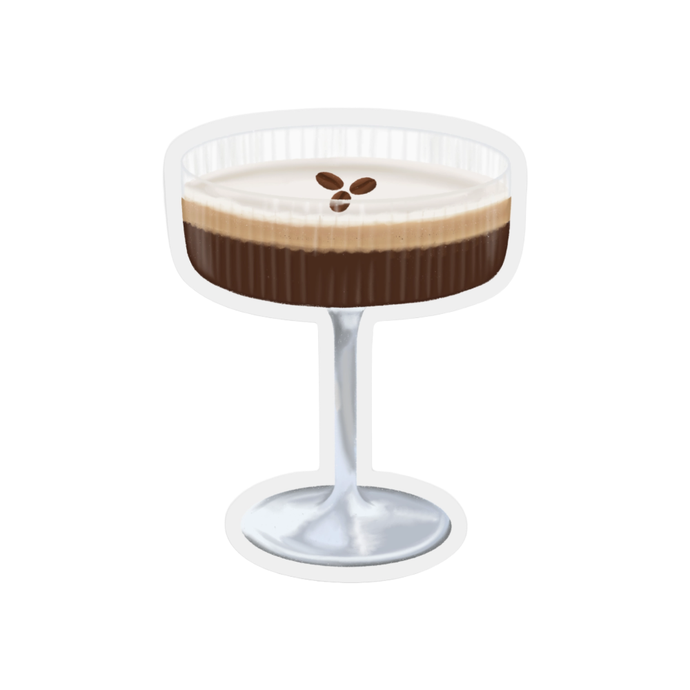 Espresso Martini Sticker by Elyse Breanne Designs